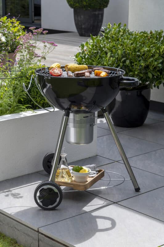 Norfolk Grills Corus Charcoal Wheeled Kettle BBQ with Lid