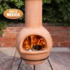Colima Mexican Chiminea - Natural Terracotta (Large)