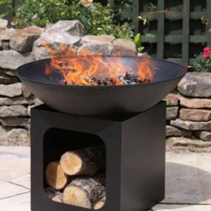 Isla Cast Iron and Steel Fire Pit
