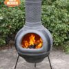 Linea Mexican Chimenea in Grey (Extra Large)