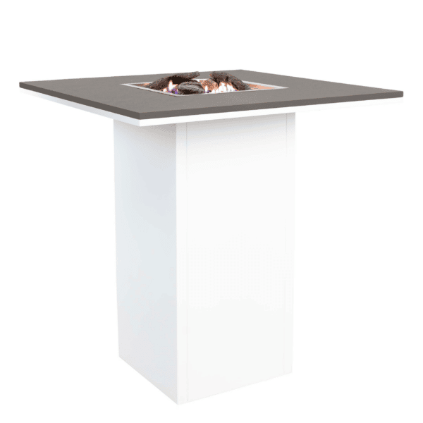 Cosiloft 100 White And Grey Fire Pit Bar Table