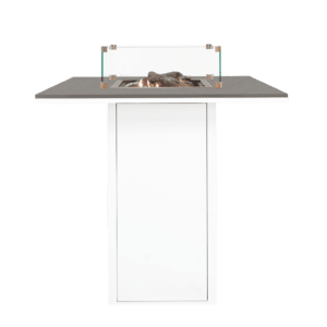 Cosiloft 100 White And Grey Fire Pit Bar Table