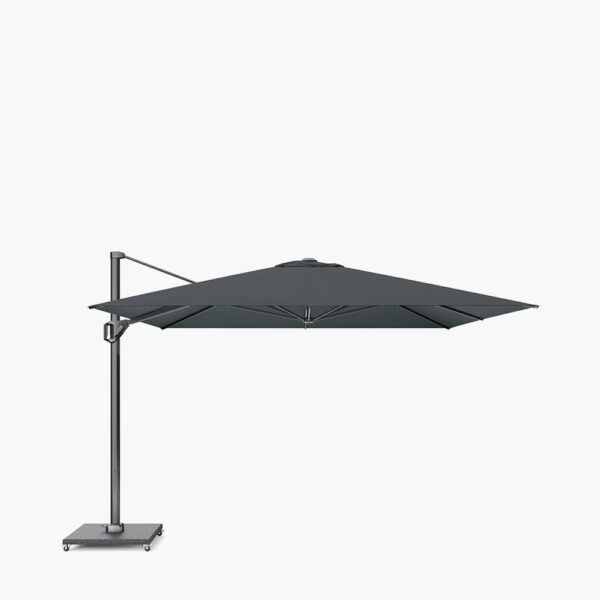 Pacific Lifestyle Challenger Telescopic T1 3m Square Faded Black Parasol