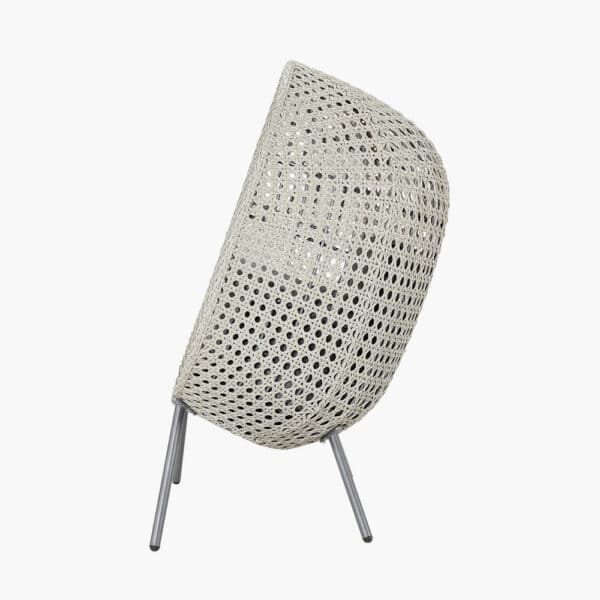 Pacific Lifestyle Stone Grey St Kitts Single Nest Chair