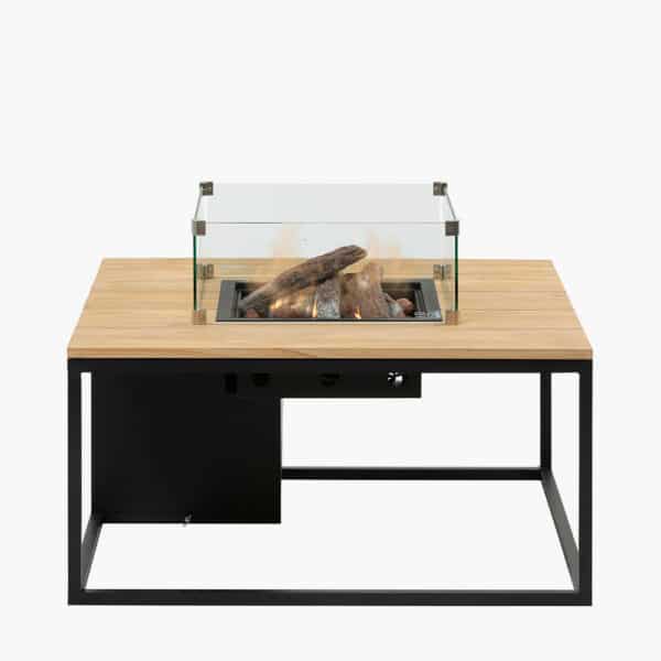 Pacific Lifestyle Cosiloft 100 Black and Teak Fire Pit Table