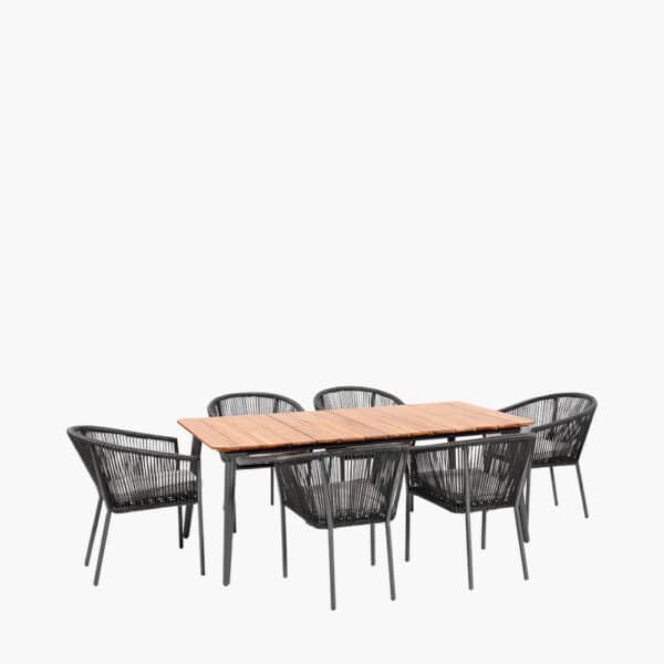 Pacific Lifestyle Reims Dining Set Grey