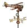 Espira Bi Plane Cottage Copper Weathervane