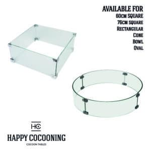 Happy Cocoon Glass Screen Kit for Round Cocoons (also Table Top)