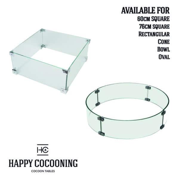 Happy Cocoon Glass Screen Kit for Round Cocoons (also Table Top)