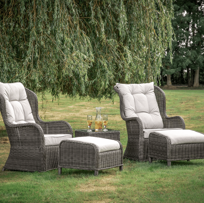 GLS Celeste High Back Lounge Set Natural