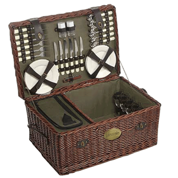 Lifestyle Family Sized Willow Picnic Hamper