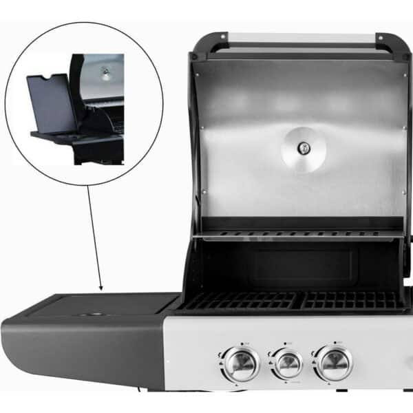 Callow Dual Fuel Gas and Charcoal BBQ with premium cover and Rotisserie
