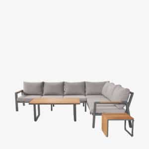 Pacific Lifestyle Stockholm Anthracite Outdoor Corner Seating Set