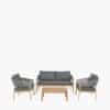 Pacific Lifestyle Denver Grey Outdoor Seating Set