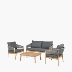 Pacific Lifestyle Denver Grey Outdoor Seating Set