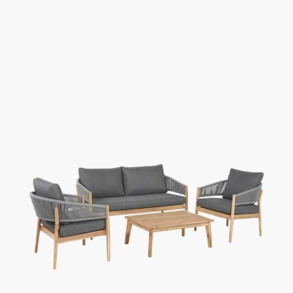 Pacific Lifestyle Denver Grey Outdoor Seating Set