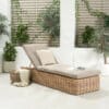 Pacific Lifestyle Garda Natural Antique Outdoor Sunlounger