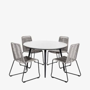 Pacific Lifestyle Pang Mink Outdoor 4 Seater Dining Set