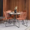 Pacific Lifestyle Pang Terracotta Outdoor 4 Seater Dining Set